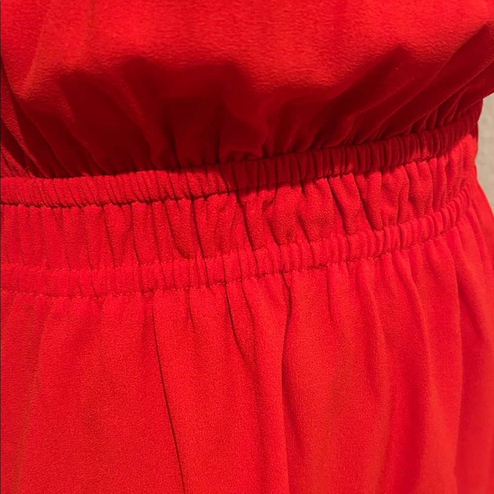 Chic Red Halter Mini Dress - Picture 3 of 6